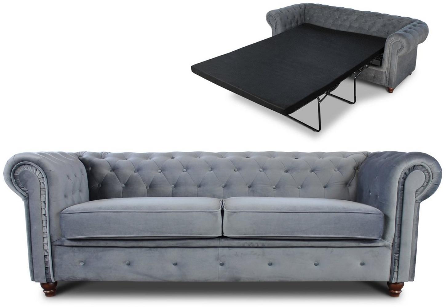 Sofnet Schlafsofa Asti 3 Bis, mit Schlaffunktion, Chesterfield Sofa 3-er, Sofagarnitur, Bettsofa Bild 1