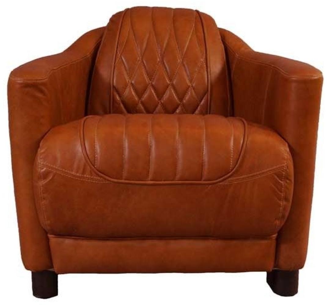 Clubsessel Rocket Delvin Leder "Columbia-Brown" Bild 1