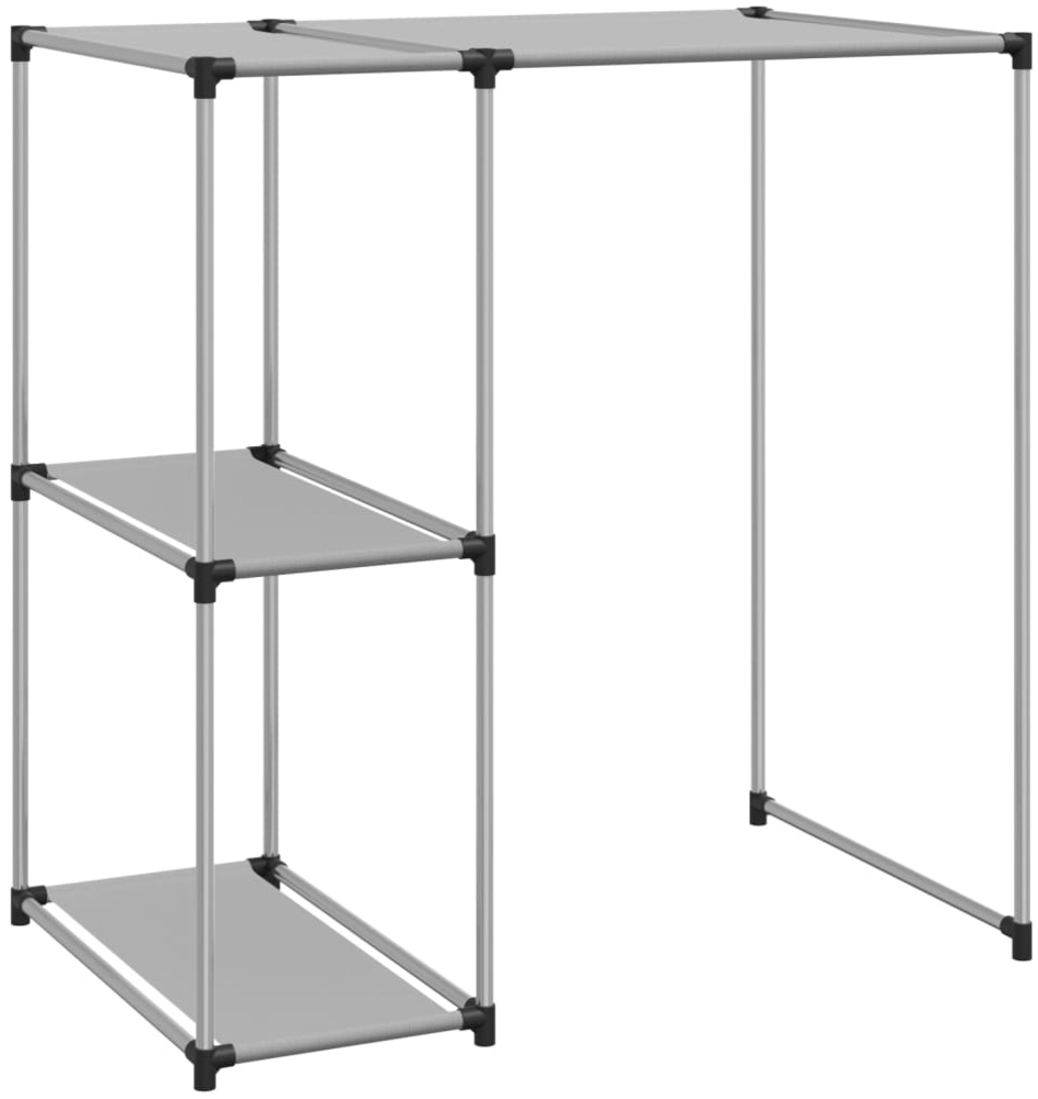 vidaXL Waschmaschinenregal Grau 87x55x90,5 cm Eisen 343146 Bild 1
