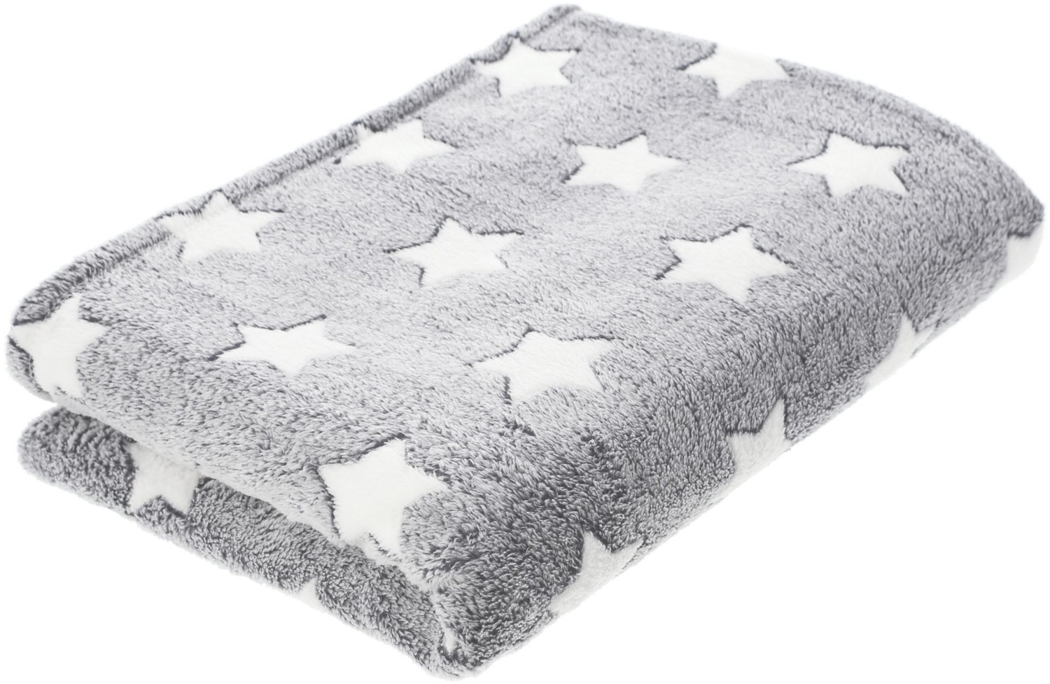 Kuscheldecke White-Stars Decke Tagesdecke Wohndecke Flauschdecke Deko Bild 1