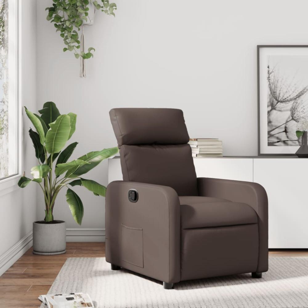 vidaXL Relaxsessel Braun Kunstleder 374185 Bild 1