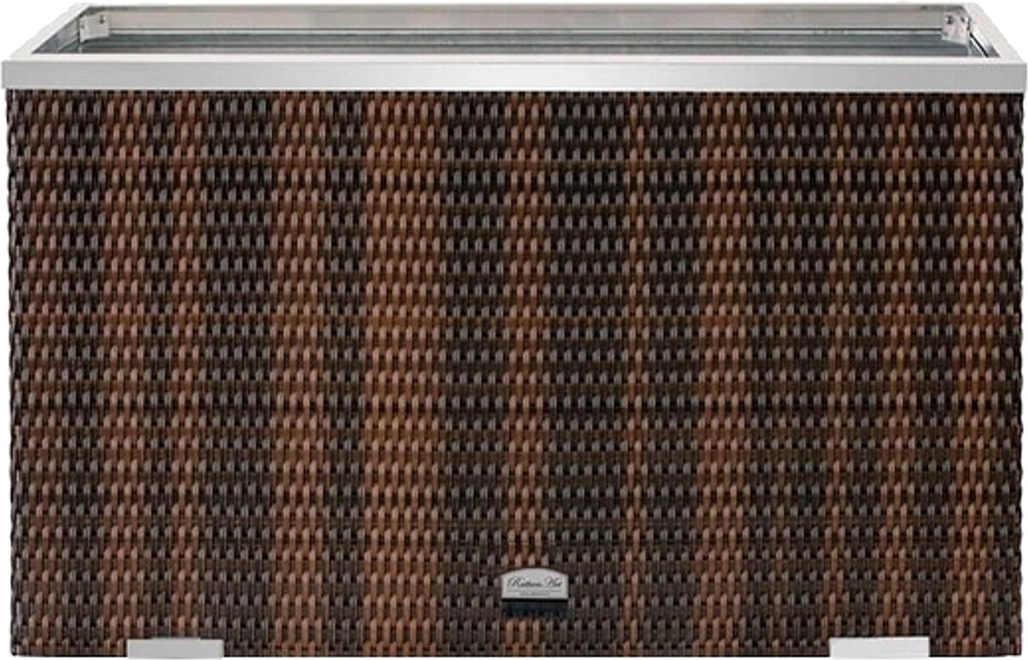 XL Polyrattan Pflanzgefäß 100cm Pflanzkübel Blumentopf Kübel Übertopf Hochbeet Bild 1