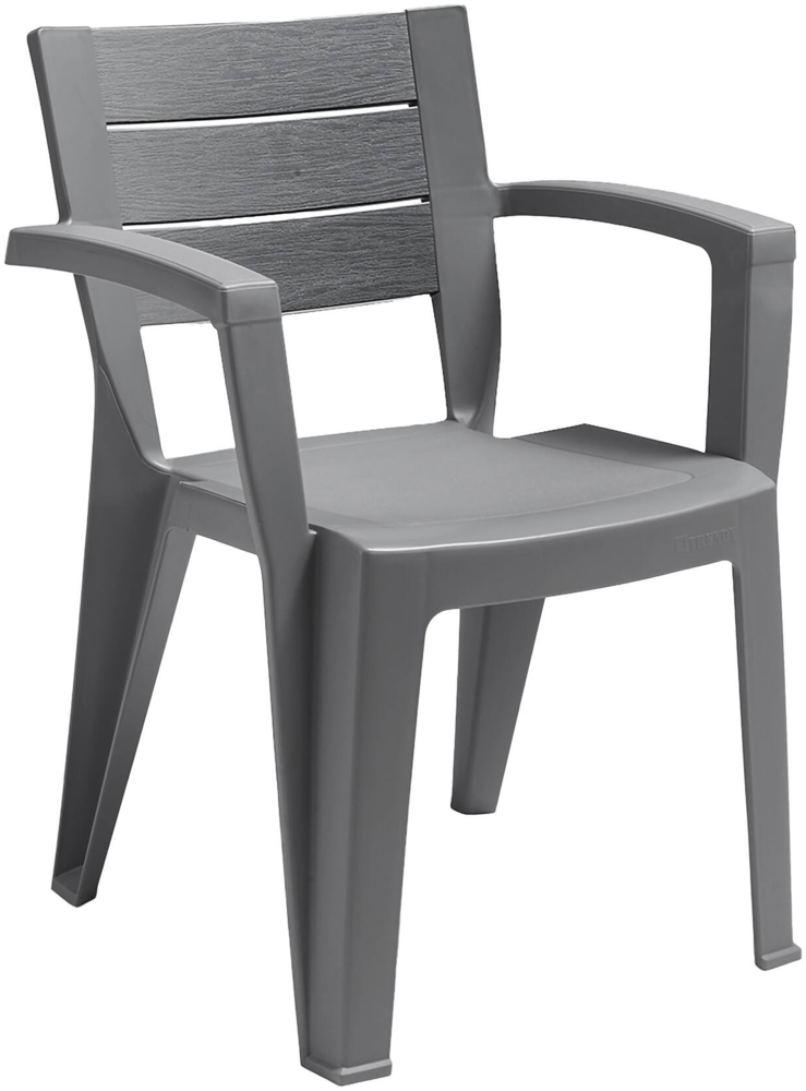 Dmora Gartenstuhl Camogli, Gartensitz, Outdoor-Stuhl, Outdoor-Sessel, Made in Italy, 60x58 h79 cm, Grau Bild 1