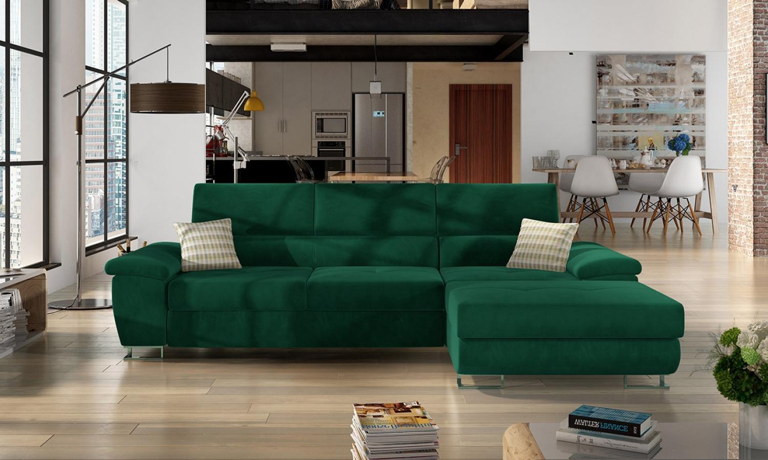 Ecksofa Cotere Mini, Seite: Rechts, Farbe: Kronos 19 + Kronos 19 + Senegal 823 Bild 1