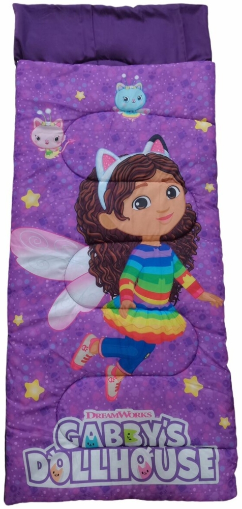 Gabby's Dollhouse Schlafsack Kuschelige Schlafrolle 70x165 cm für Camping und Zuhause Bild 1