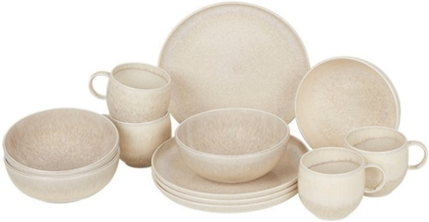 like. by Villeroy & Boch Perlemor Sand Frühstücks-Set für 4 Personen / 12 Teile Bild 1