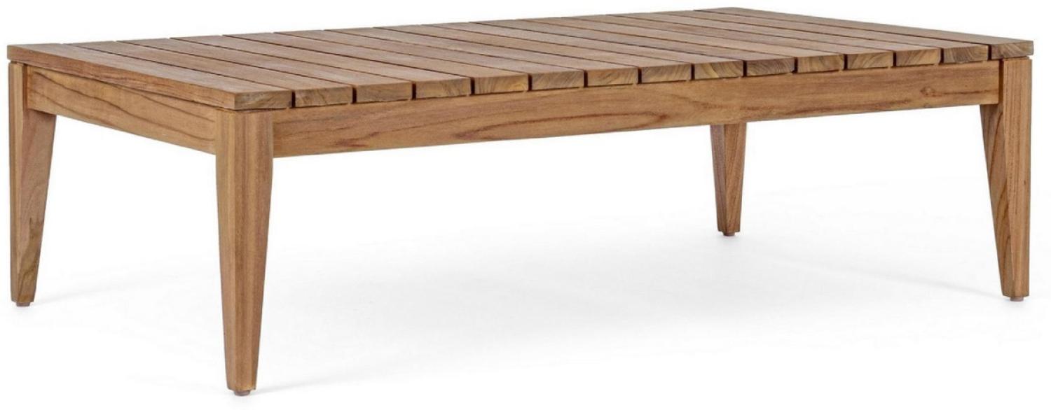 Casa Padrino Luxus Teakholz Gartentisch Braun 120 x 70 x H. 35 cm - Wetterbeständiger Garten & Terrassen Massivholz Tisch - Moderne Teakholz Garten & Terrassen Möbel - Luxus Kollektion Bild 1