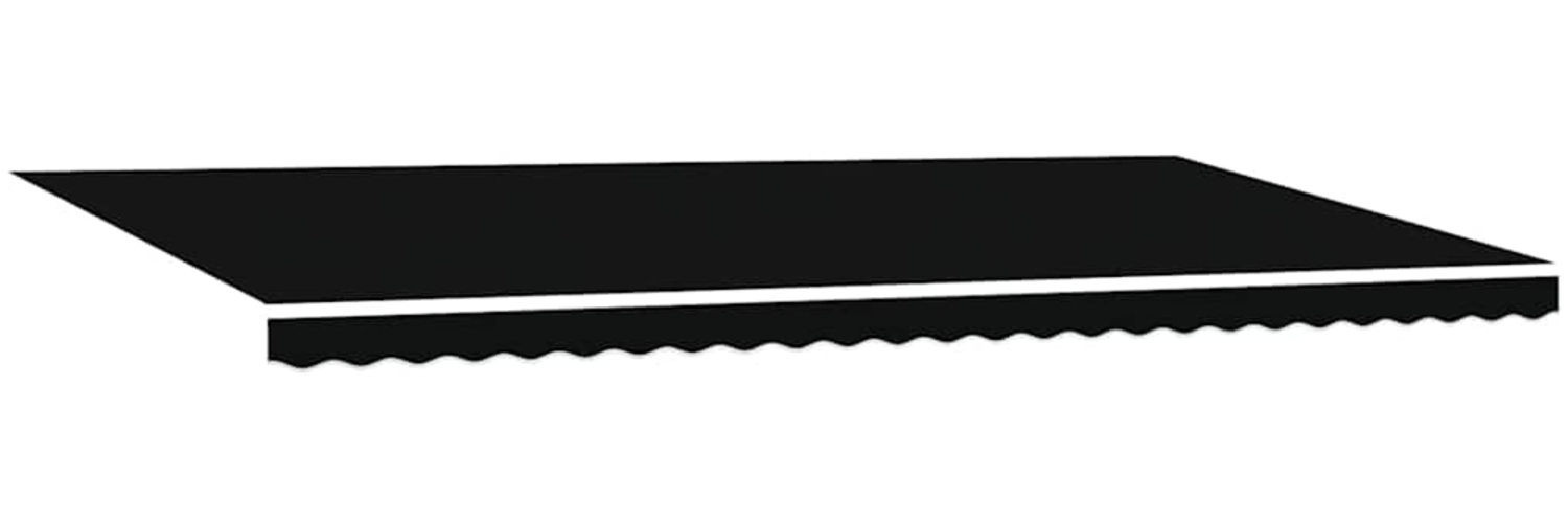 vidaXL Einziehbare Markise Schwarz 600 × 300 cm Stoff 3331635 Bild 1