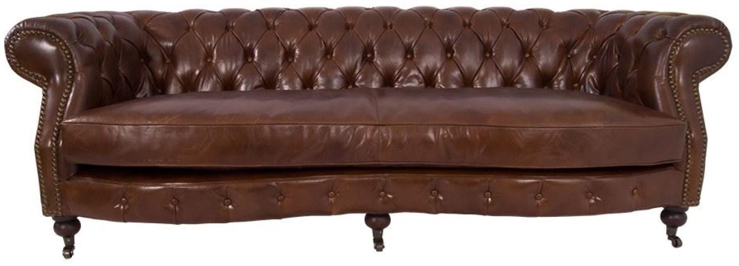 Clubsofa Castlefield Kent 3-Sitzer Chesterfield-Stil Vint. Bild 1