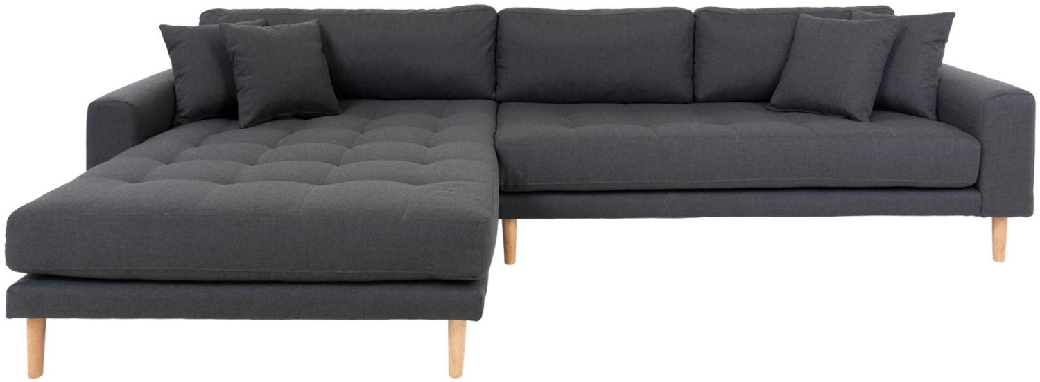 Ecksofa Lido links dunkelgrau Bild 1