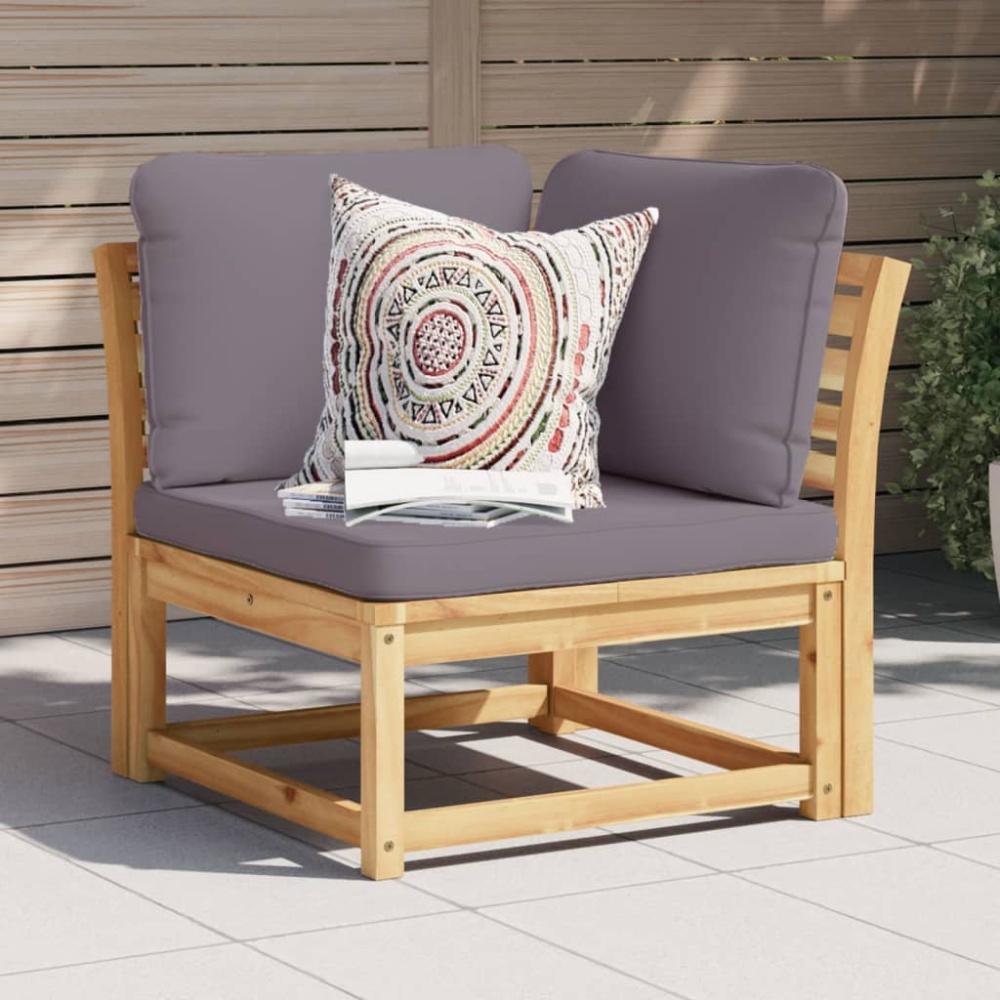 vidaXL Garten-Ecksofa mit Kissen 73x73x65 cm Massivholz Akazie 366494 Bild 1