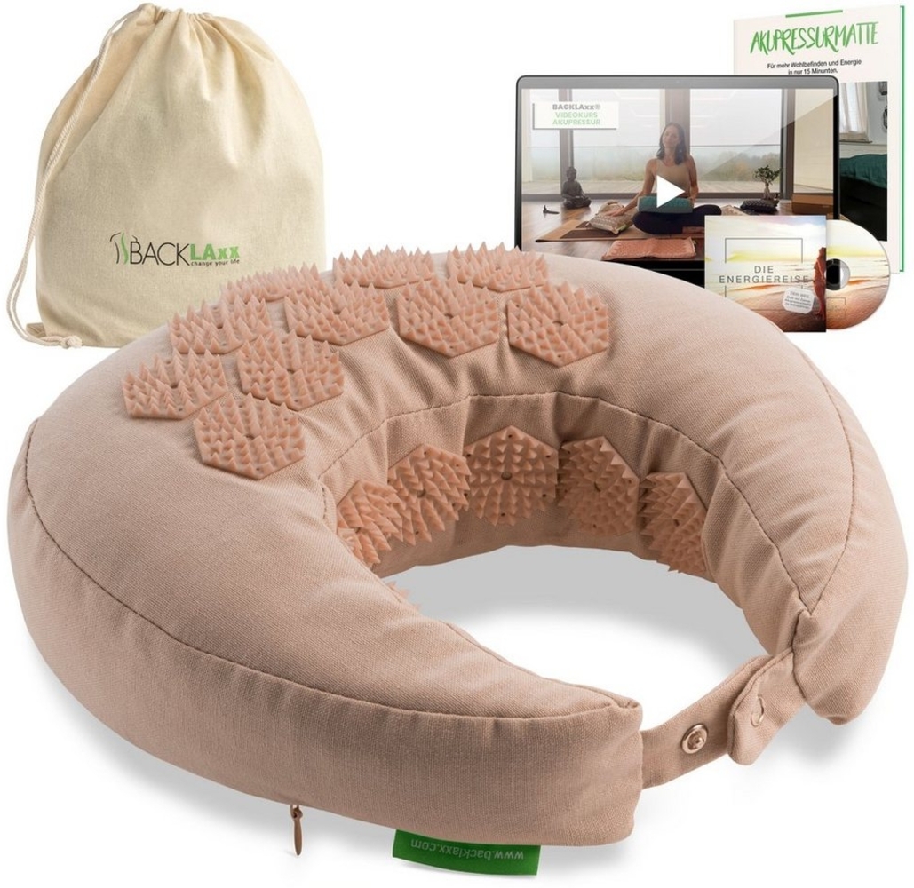BACKLAxx® Nackenhörnchen Akupressur, Akupressur U Kissen Bild 1