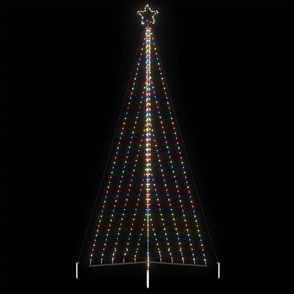 vidaXL Weihnachtsbaum-Beleuchtung 570 LEDs Mehrfarbig 399 cm 4016443 Bild 1