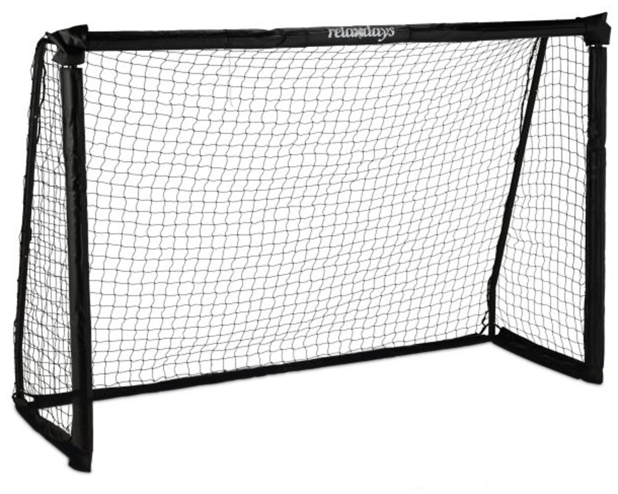 Relaxdays Fußballtor, Stahl schwarz, 120x180 cm Bild 1