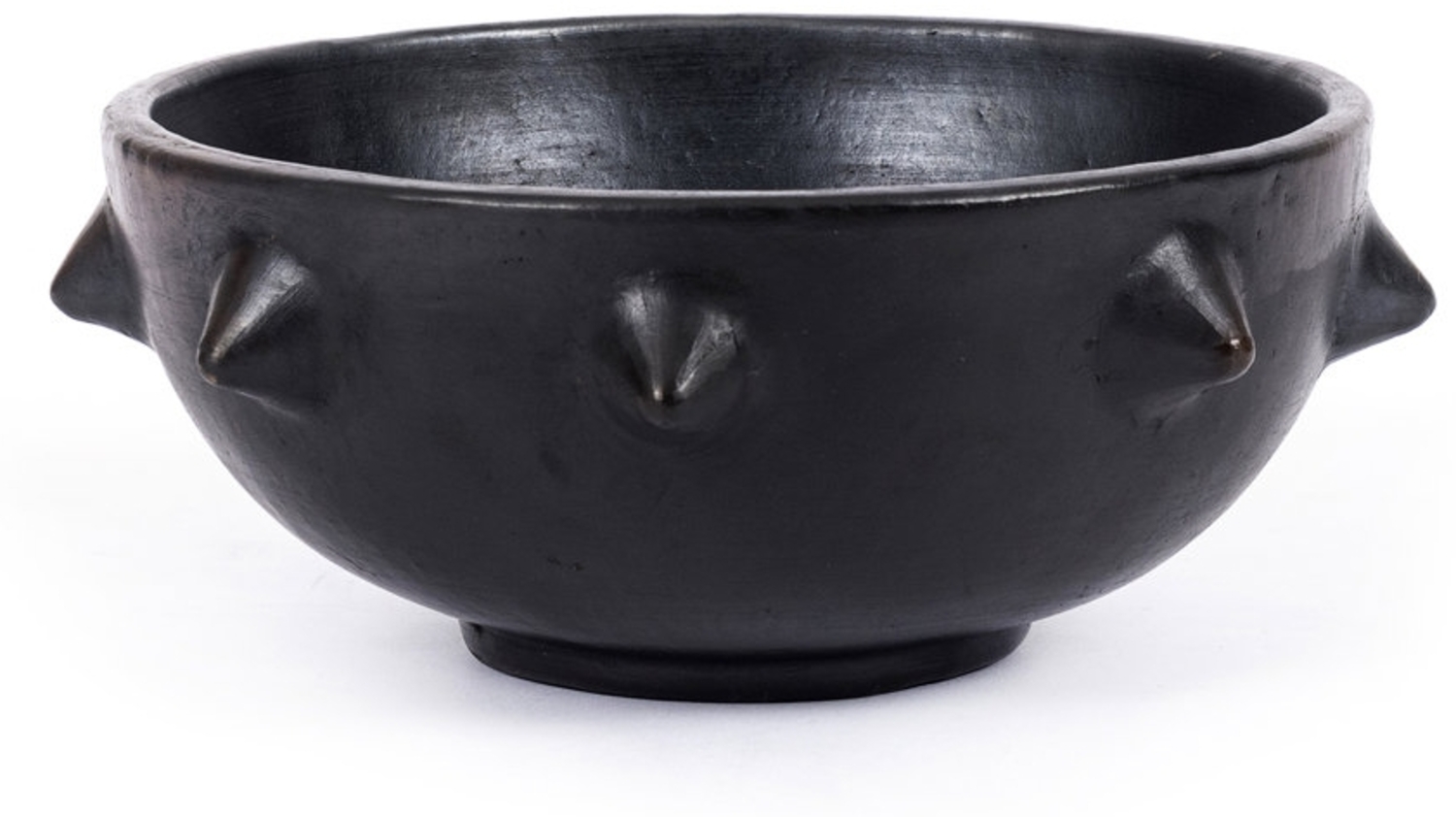 Die Gebrannte Etnische Schale - Schwarz - 22x22x9cm Bild 1
