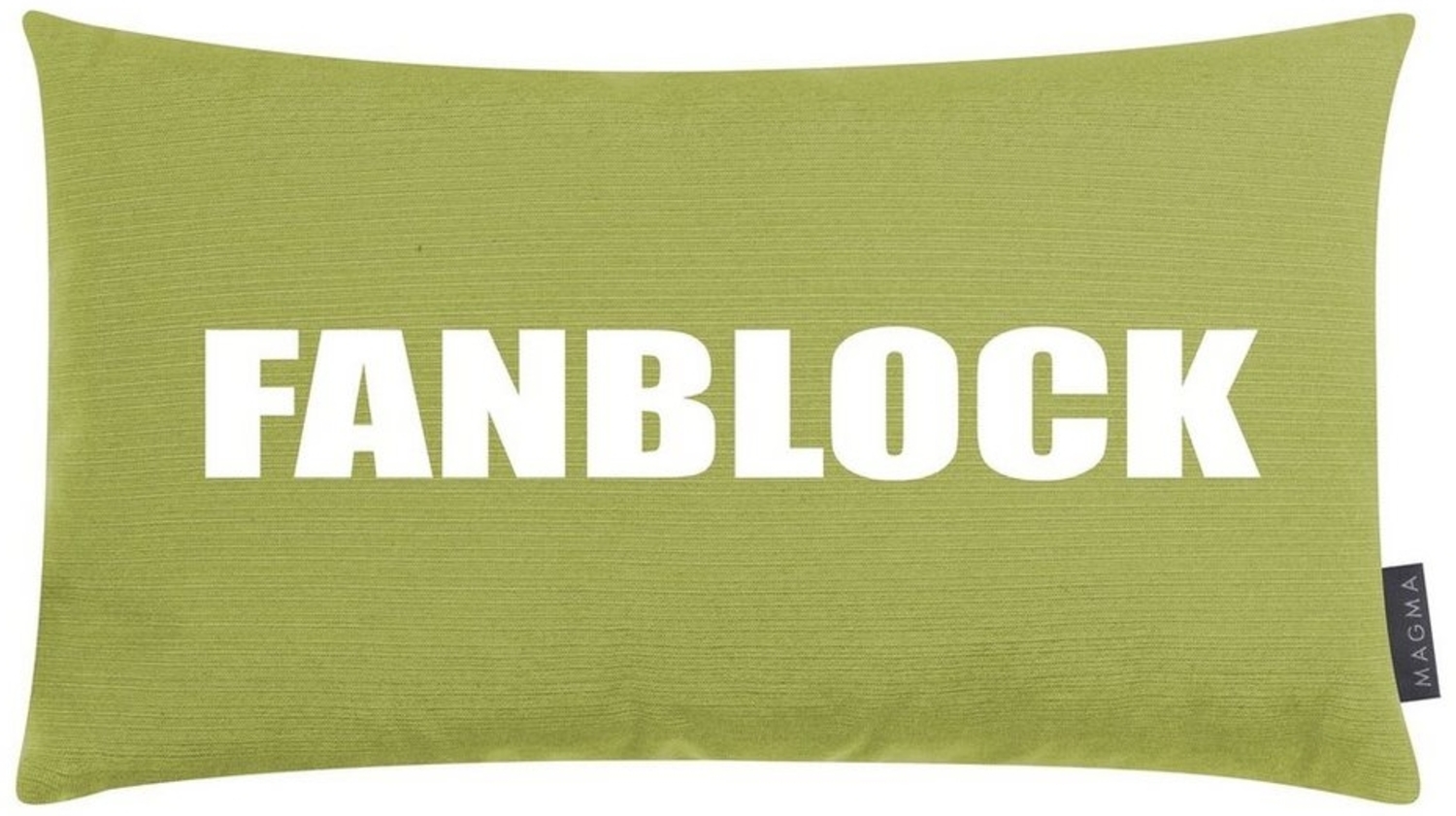 HTI-Living Dekokissen Dekokissen Grün Fanblock, Kuschelkissen Sofakissen Bild 1