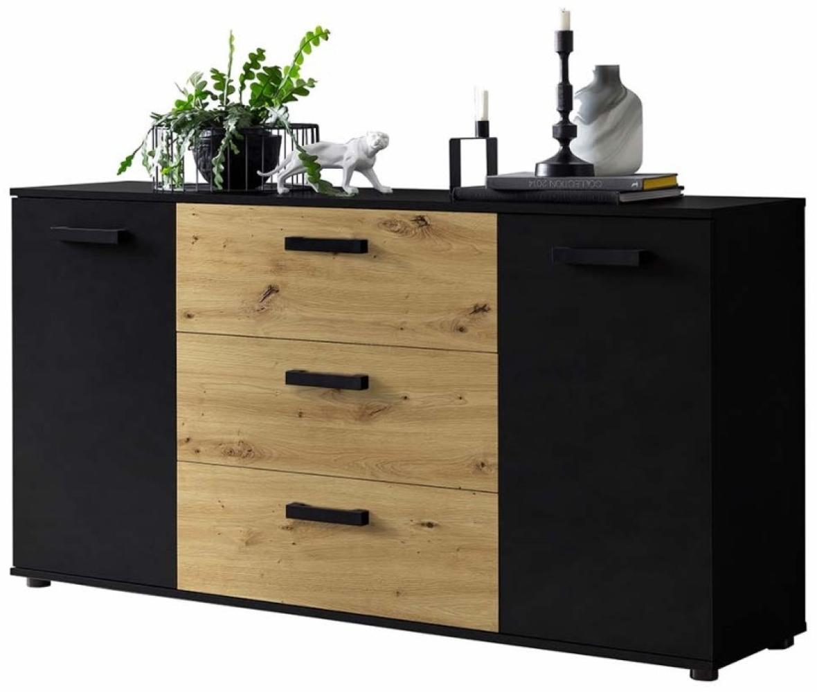 Sideboard Duo - Artisan Eiche / Schwarz Bild 1