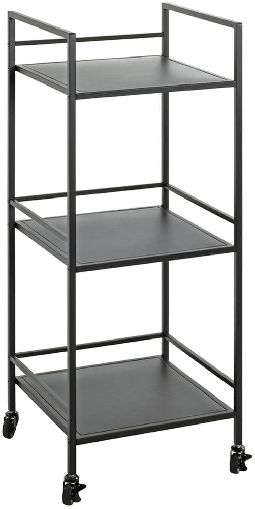 Beistelltisch >54522< in schwarz, Metall - 35x92x35cm (BxHxT) Bild 1