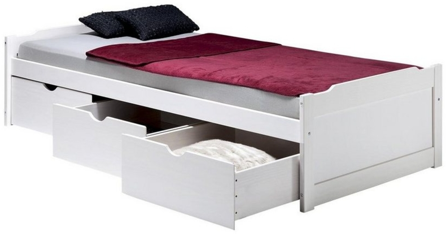 IDIMEX Funktionsbett MIA, Bett mit Stauraum Jugendbett Funktionsbett Gästebett Tagesbett Kinderb Bild 1