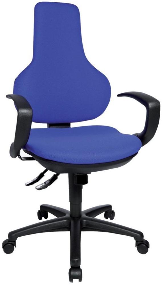 Topstar 'Ergo Point' Bürodrehstuhl höhenverstellbar, Polyester blau, 45x60x45cm Bild 1