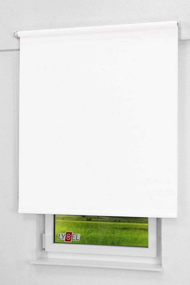 Lysel - Qualitätsrollo abdunkelnd weiß, (B x H) 108cm x 275cm in weiß Bild 1