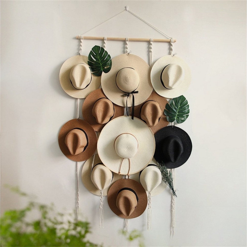 autolock Hutablage Hutständer für Wand Hut Veranstalter mit 12 Clips hängenden Bild 1