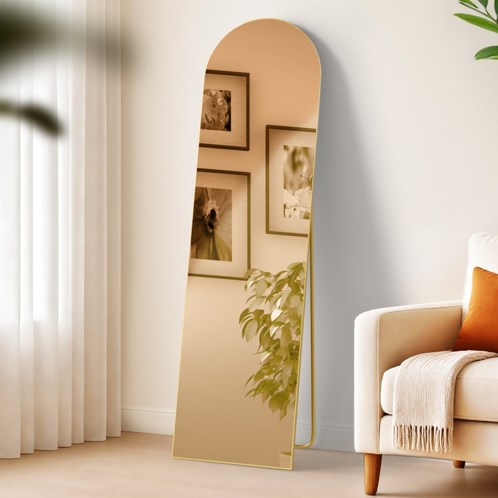 CLP Spiegel Moline Standspiegel und Wandspiegel in einem,gold glanz 140x40 cm Bild 1