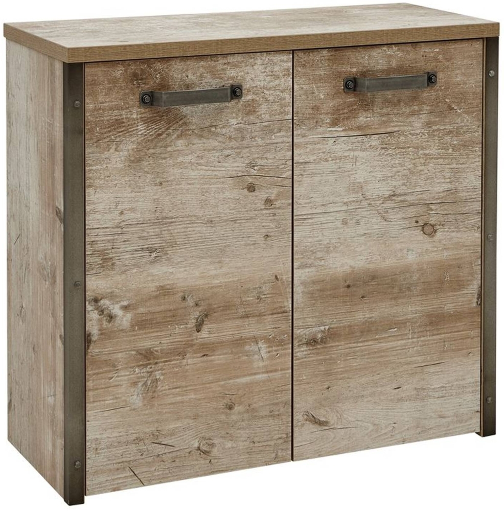 Garderobenkommode in findusschalung, B x H x T ca. 79,4 x 73,7 x 33,6 cm DERRY-04 Bild 1