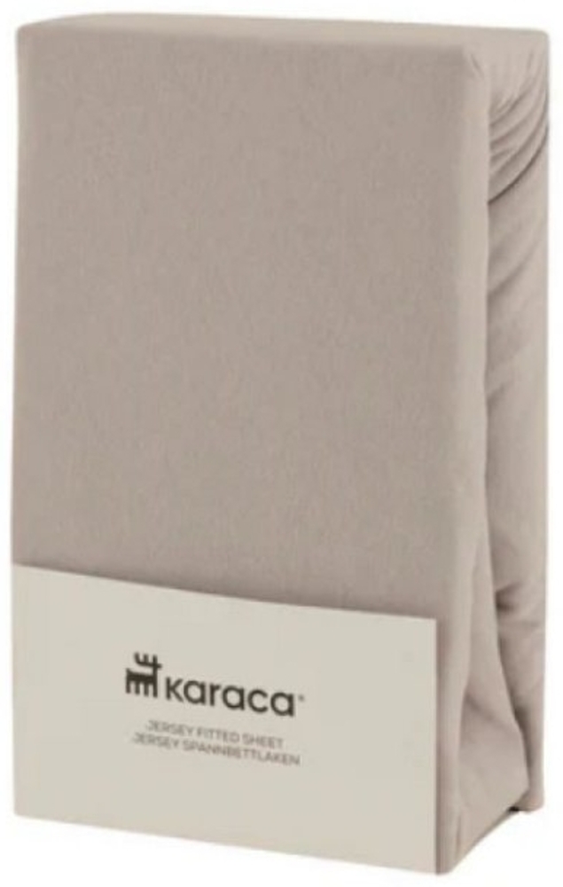 Karaca Bett-Set Karaca Home Jersey Spannbettlaken Bettlaken 140x200+30 cm, Grau Bild 1