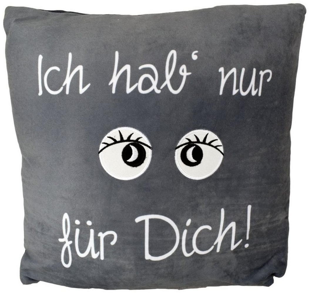 Kissen Ich hab nur Augen für Dich Couchkissen 38x38cm Kuschelkissen Deko Bild 1