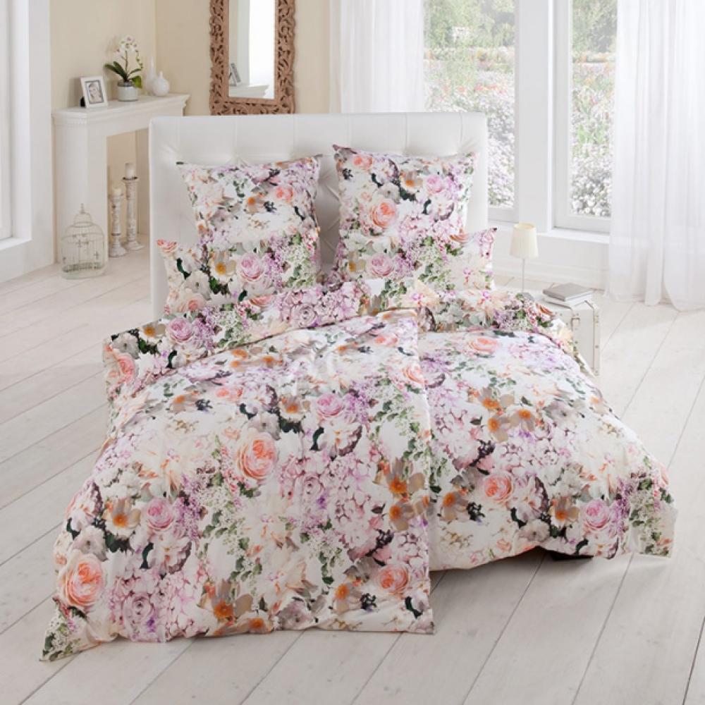 Estella Mako-Satin Bettwäsche 155x220 Isalie Rosenbudget Romantik 7154-985 Bild 1