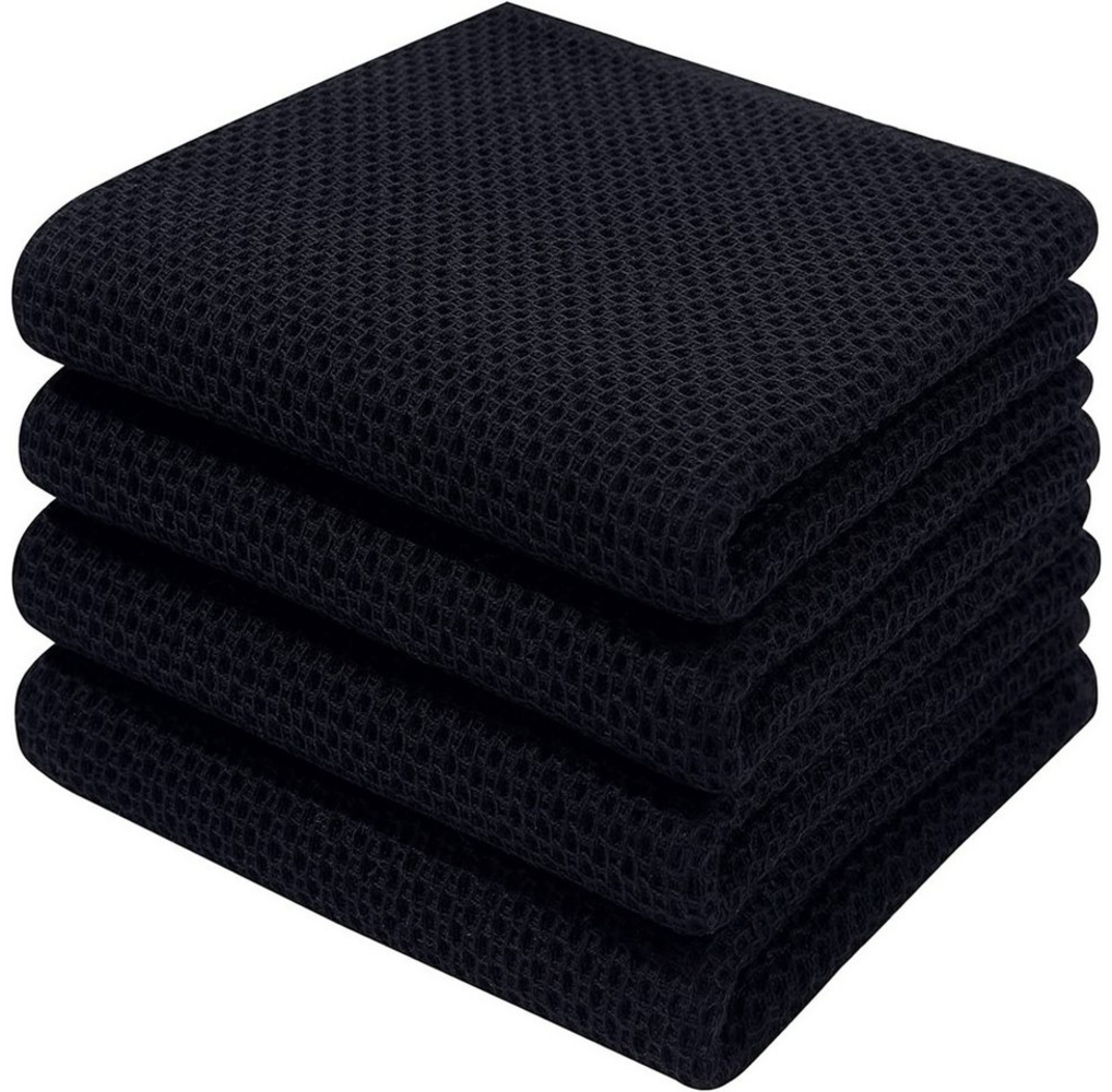 STILVORA Geschirrtuch 6-teiliges Küchentuch Set Mit Schlaufe 100% Baumwolle Geschirrtuch Set, (Handtücher 4er 34x73cm oder 6er Set 34x34cm, 4-tlg, Reinigungszubehör Reinigungstuch), 100 % Baumwolle Dick Weich saugstark langlebig Bild 1