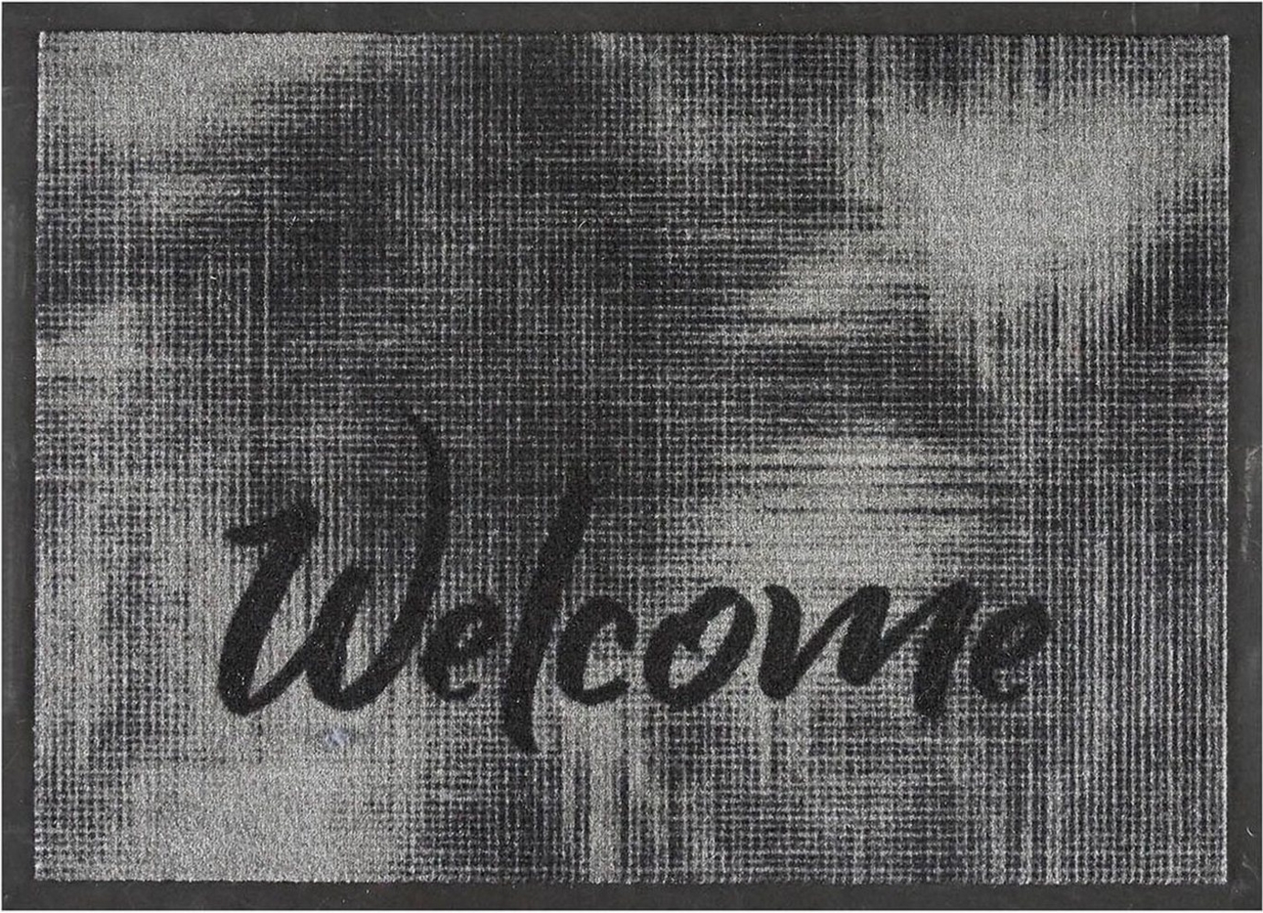 MD Entree Fußmatte Impression Teppichmatte Eingangsmatte, rechteckig, Höhe: 5 mm, bei 30° waschbar, anti-rutsch, 60 x 80 cm, Rebel Welcome, grau Bild 1