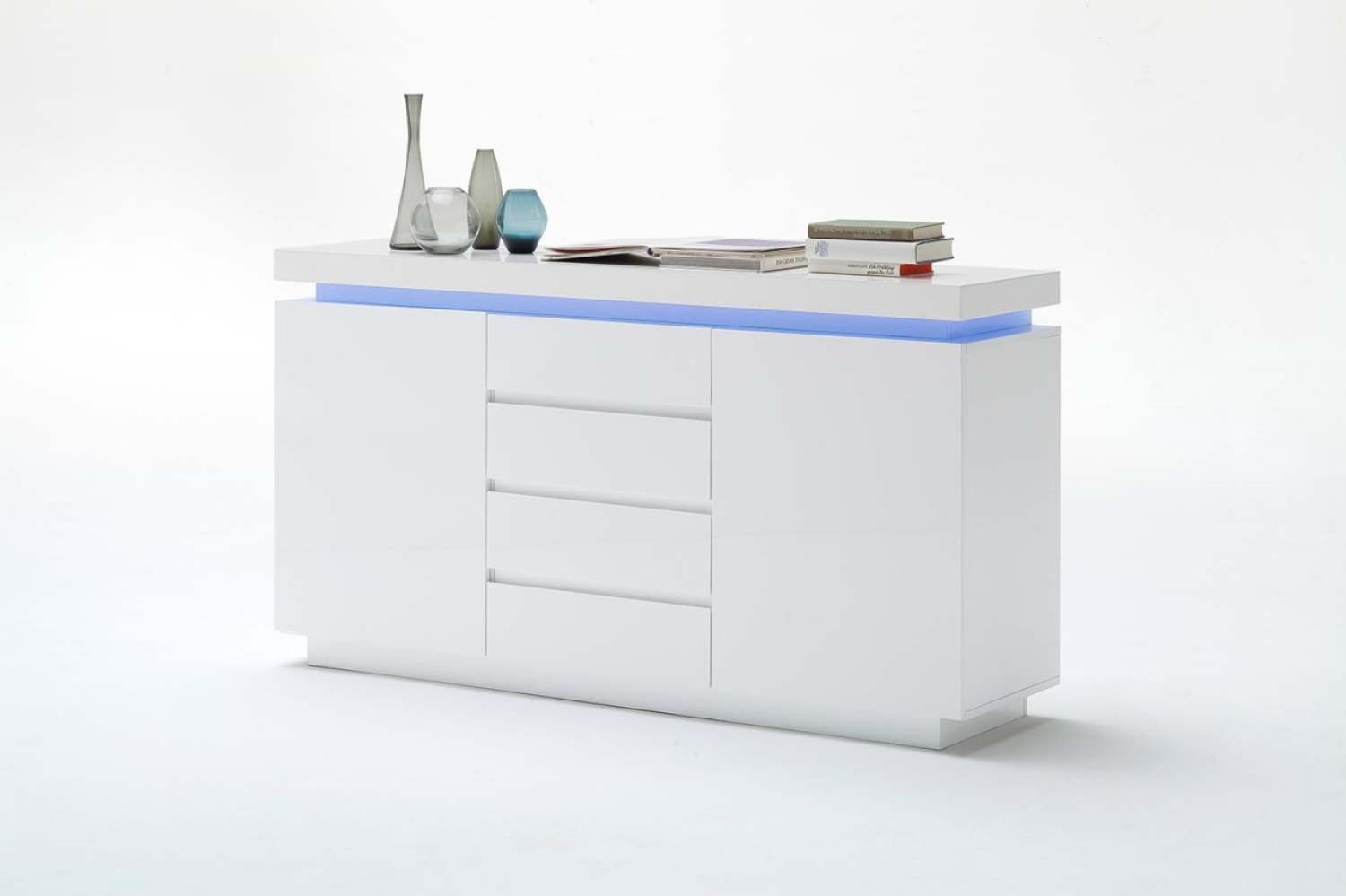 Ocean Sideboard - Weiß Hochglanz Bild 1
