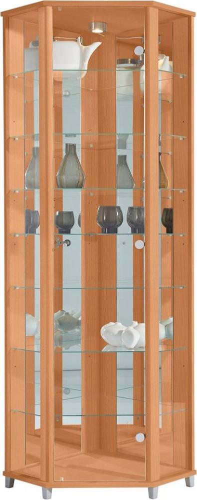 fif möbel Vitrine TRIO Eckvitrine/Glasvitrine 1x Glastür, perfekt für Sammler, Sammlervitrine Bild 1