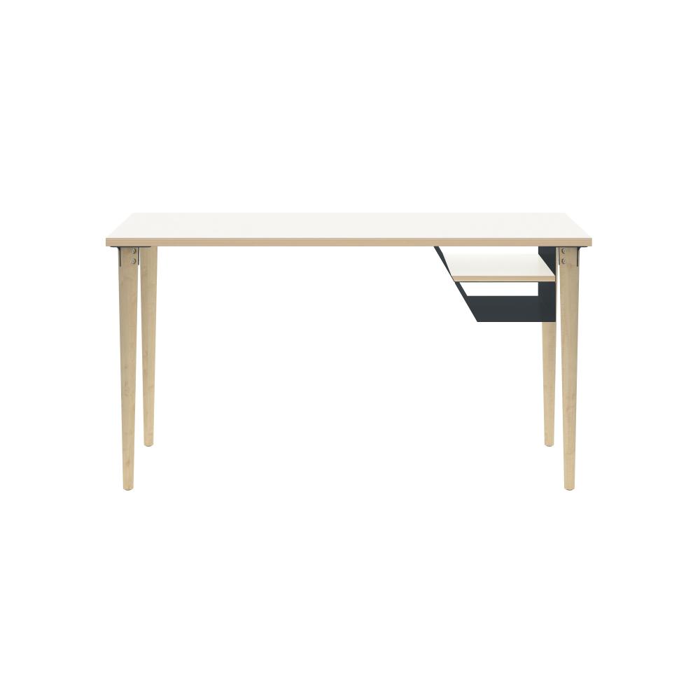 Poise Desking, 4 Füße aus Eiche, Ablagefach anthrazitgrau, Maße: H 740 x B 1000 xT 600 mm Bild 1