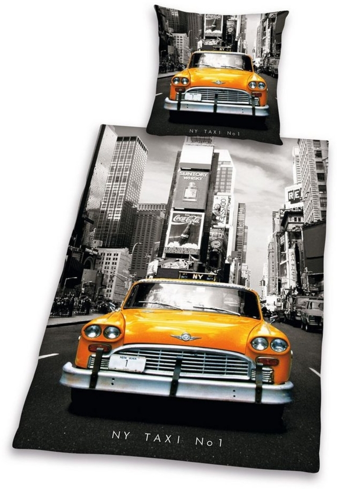 Herding Young Collection Bettwäsche Taxi, Linon, 2 teilig, mit Motiv Bild 1