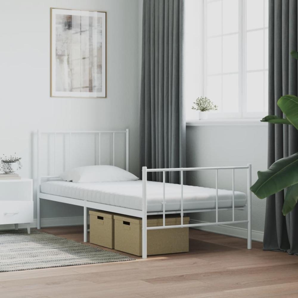 vidaXL Schaumstoffmatratze Weiß 100x220 cm 7-Zonen Härtegrad 20 ILD 4016656 Bild 1