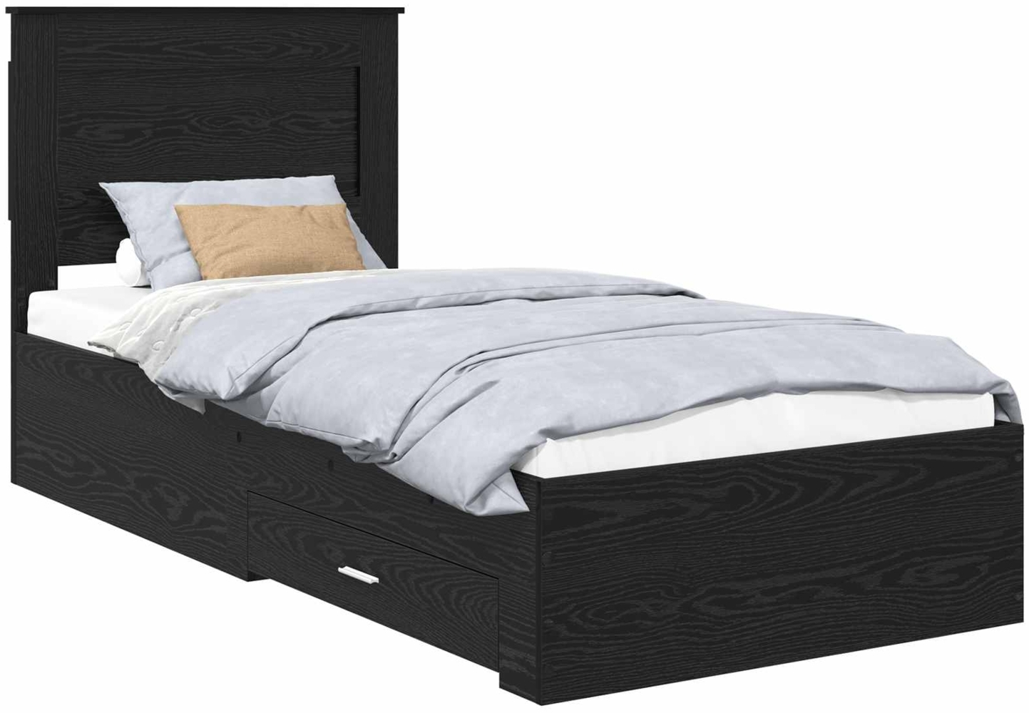 vidaXL Bettgestell mit Schubladen mit Kopfteil Holzwerkstoff 3410351 Bild 1