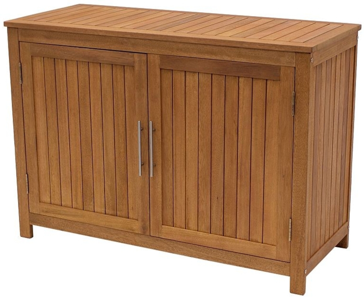 Sideboard, Eukalyptusholz dunkelbraun, geölt, 85 x 50 x 120 cm Bild 1