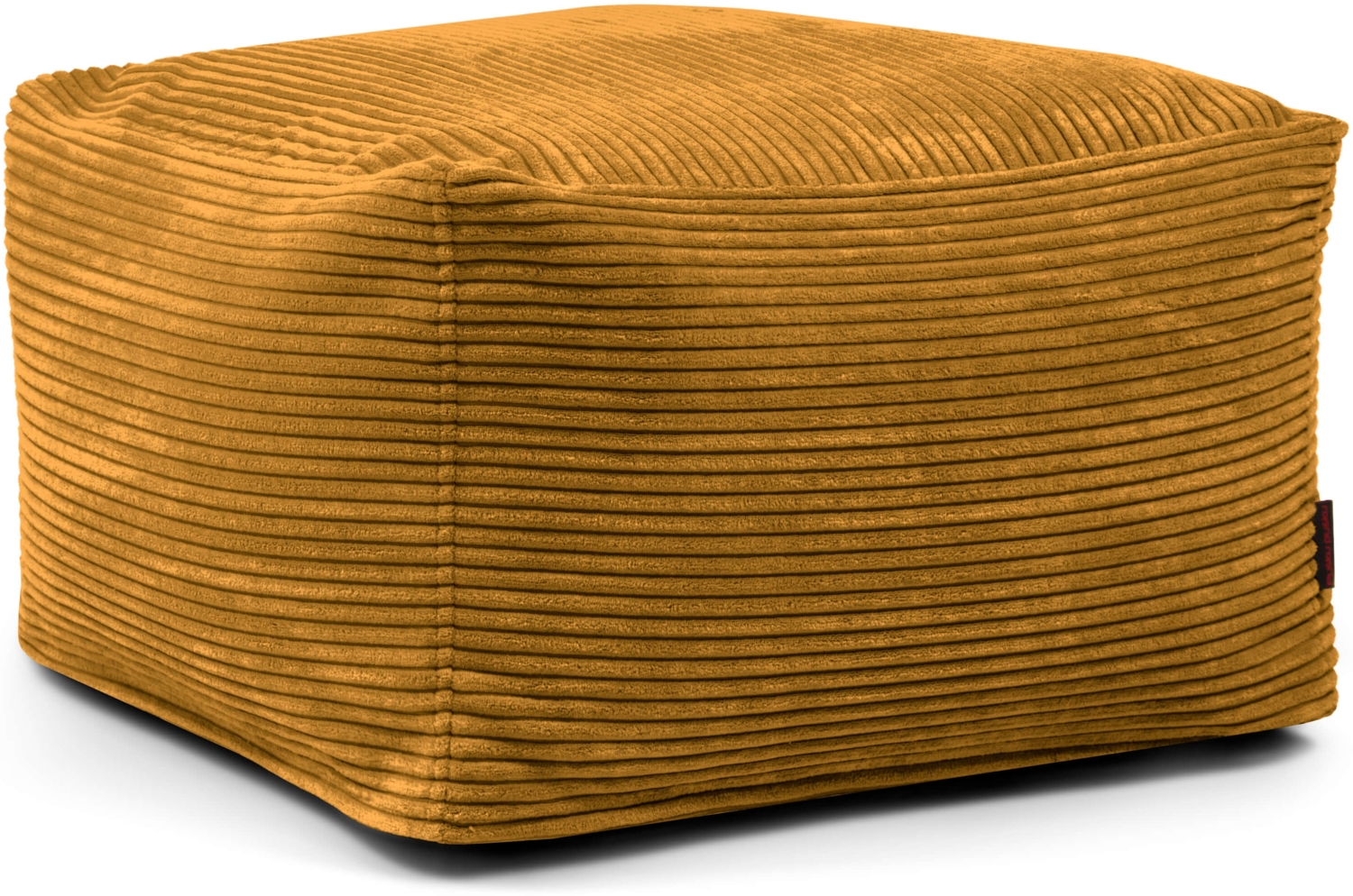 Sitzsack ‘Softbox‘, Bezugstoff - Waves, 100% Polyester, Mustard, 40x70x70 cm. Bild 1