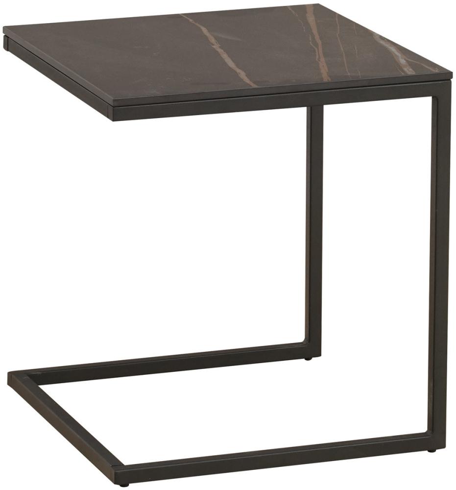 Fien Laptop-Tisch Marmor Industrial schwarz Bild 1