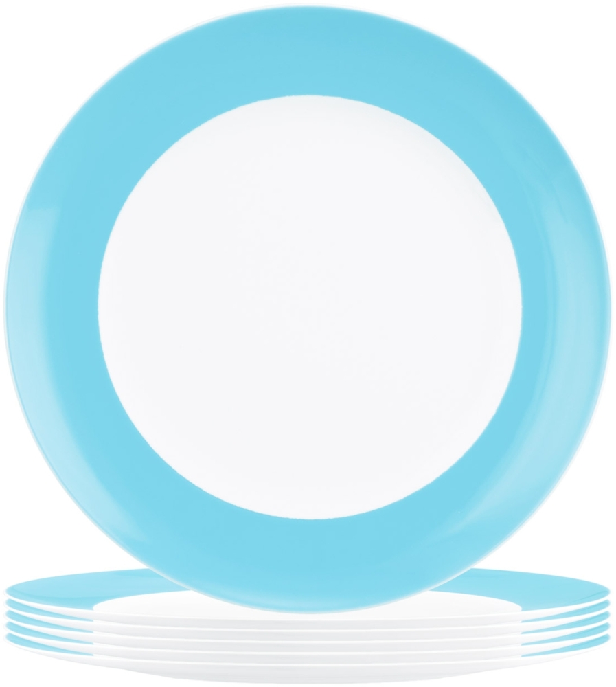 Seltmann Weiden Liberty Pure Colors Frühstücksteller ø 22,5 cm 6er Set - Lagoon Blue Bild 1
