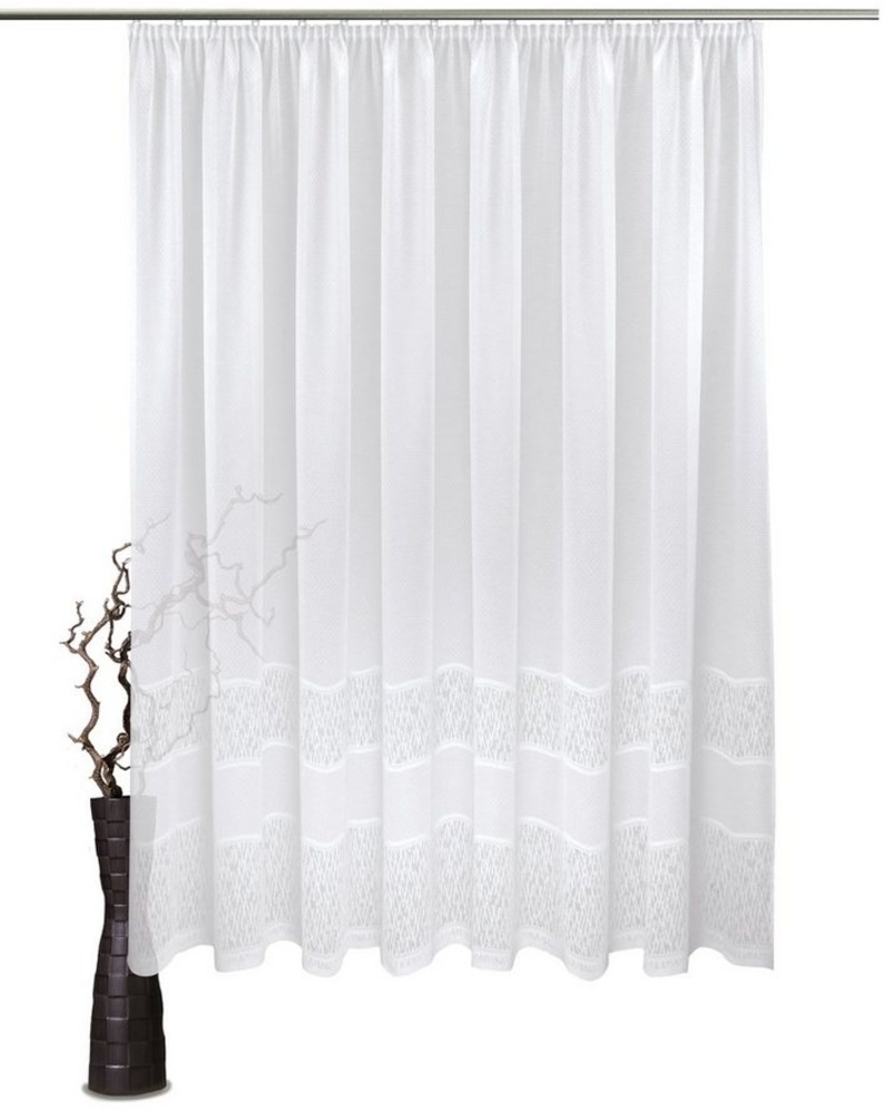 VHG Gardine nach Maß Lindy, Kräuselband (1 St), halbtransparent, Polyester, Jacquardstore Bild 1