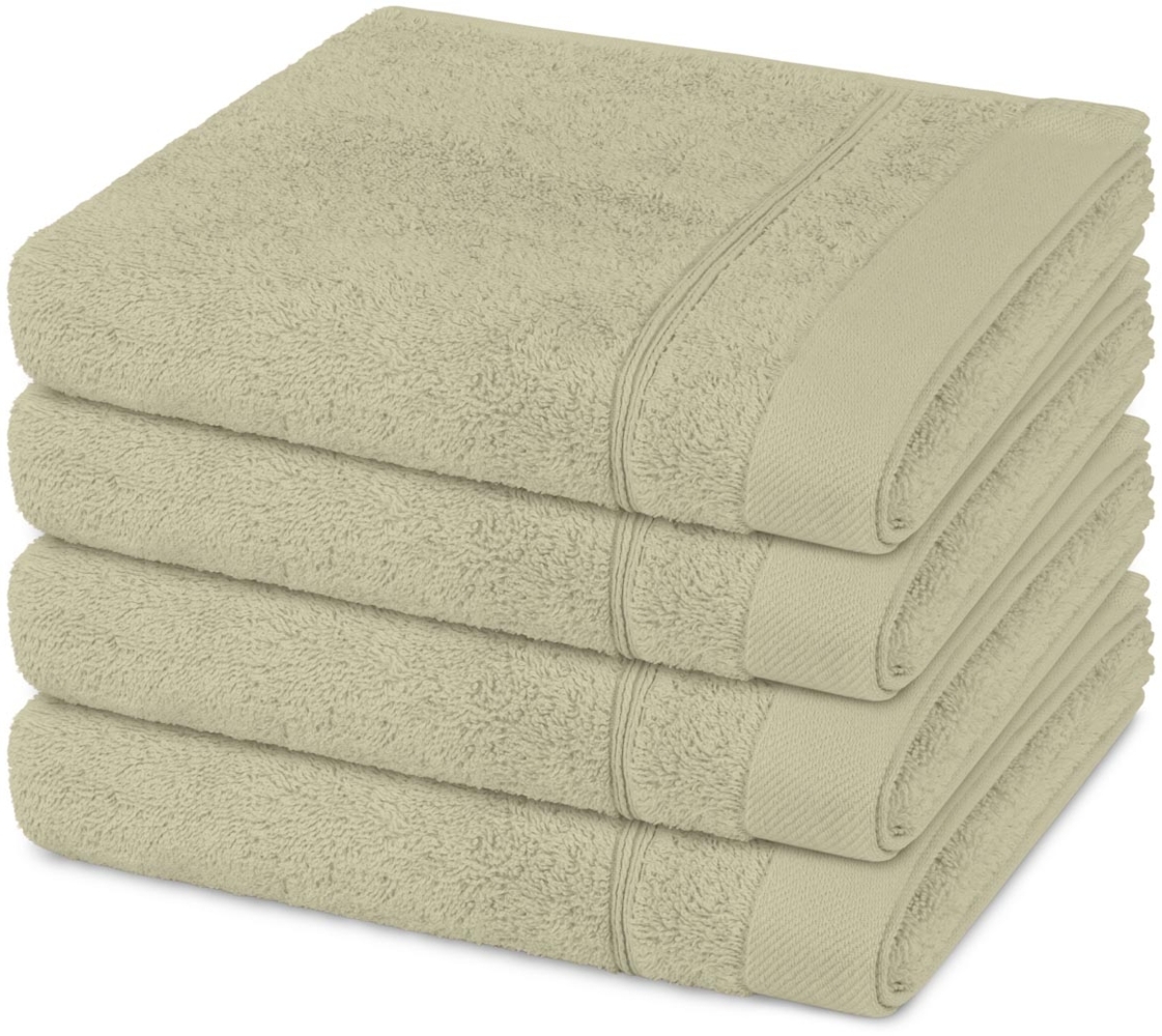 Ross Rubin 4 tlg. Frottier-Set - 4 X Handtuch (50 X 100cm) - 480 - Sand Bild 1