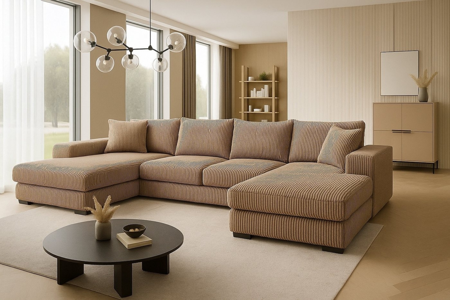 A&J MöbelLand GmbH Ecksofa VIENA mit Schlaffunktion, Bonellfederkern und Bettkasten, Viele Varianten zur Auswahl – wählen Sie Farbe!, TOP ANGEBOT! Bild 1