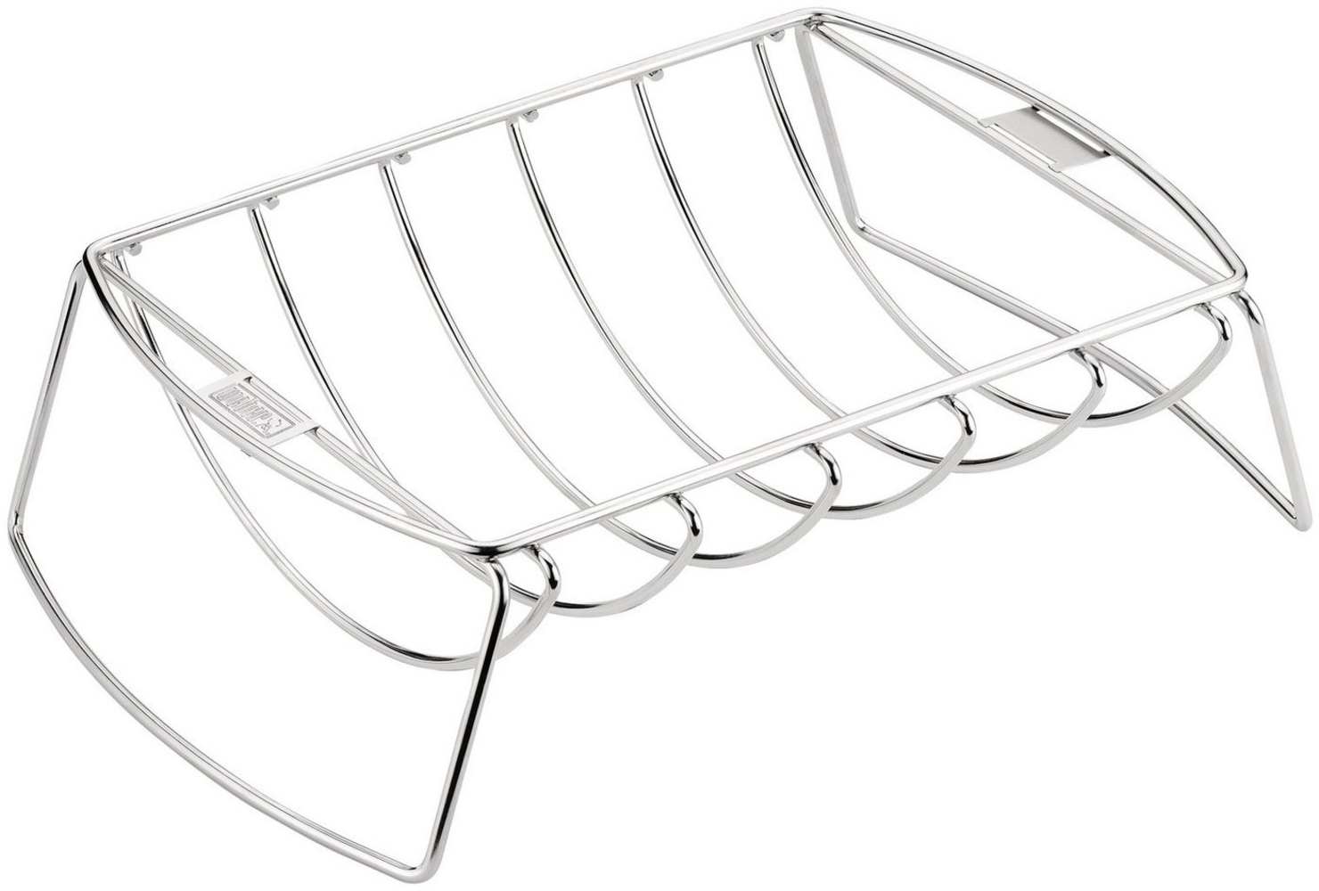 Weber Grillguthalter Spare-Rib-Halter, Edelstahl, Für bis zu 5 Rippchen Bild 1