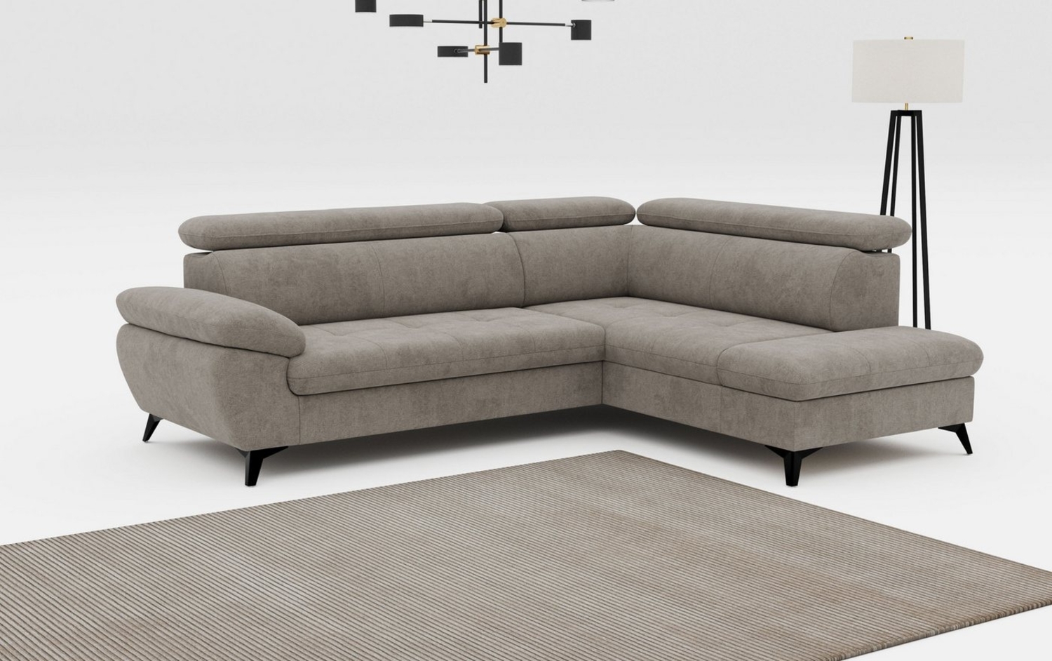 COTTA Ecksofa Hudson L-Form, mit Kopfteilverstellung, wahlweise mit Bettfunktion & Bettkasten Bild 1