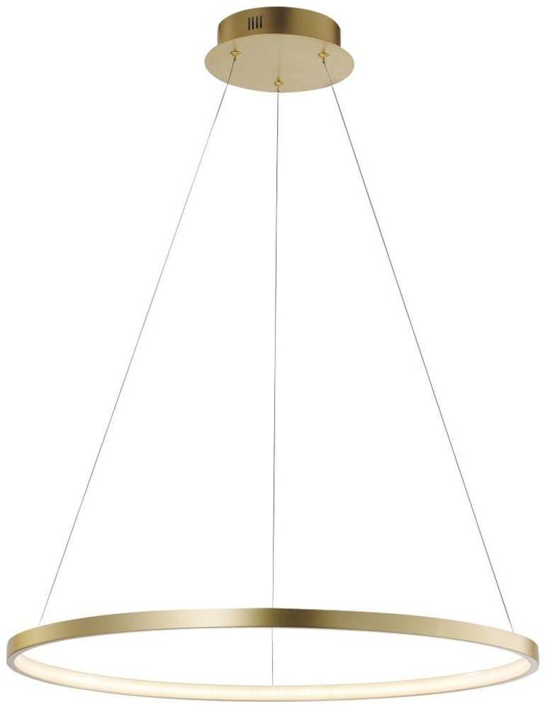 JUST LIGHT 11524-12 LED Pendelleuchte Circle 60cm 3000K Gold Bild 1