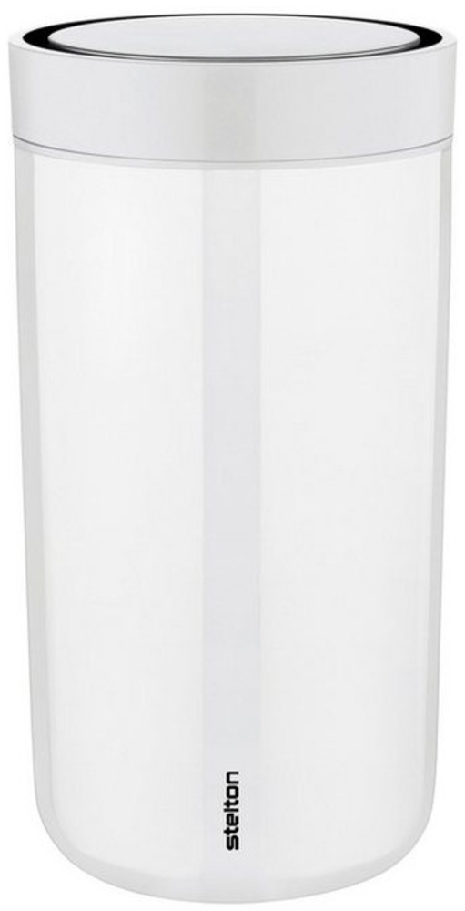Stelton To Go Click Becher, Trinkbecher, Cup, Edelstahl, Kunststoff, Chalk, 200 ml, 675-3 Bild 1